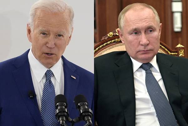 조 바이든 미국 대통령(왼쪽 사진)과 블라디미르 푸틴 러시아 대통령. AP·로이터연합뉴스