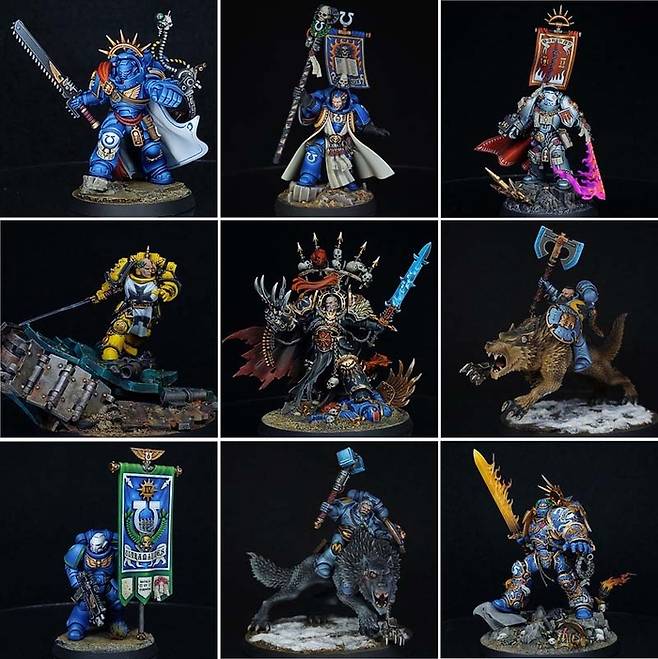 김상완 작가(사암 @sandstone219)의 워해머 피규어 페인팅 작품