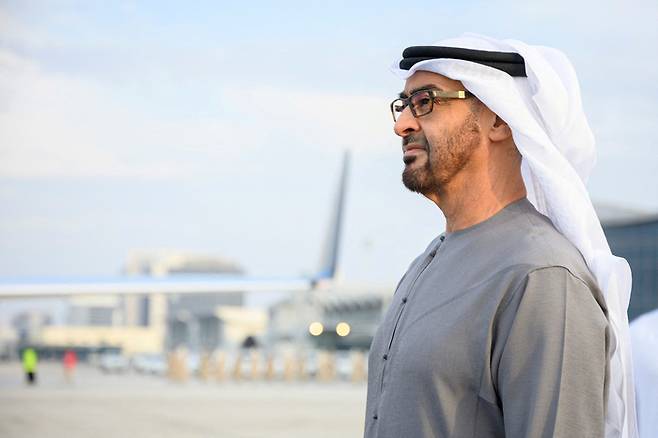 무함마드 빈 자예드 알나흐얀 아랍에미리트연합(UAE) 대통령. AFP연합뉴스