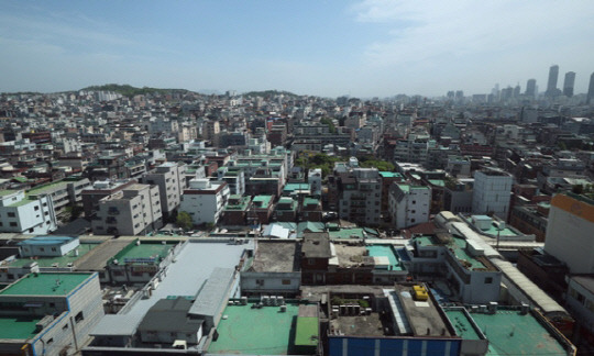 서울의 한 빌라 밀집단지 전경 <연합뉴스 제공>