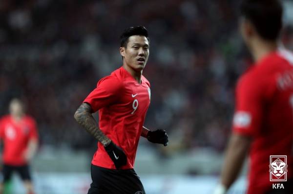 축구 대표팀 시절 석현준. 사진=대한축구협회