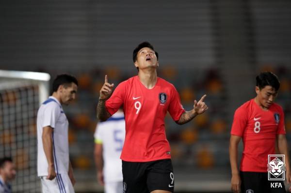 축구 대표팀 시절 석현준. 사진=대한축구협회
