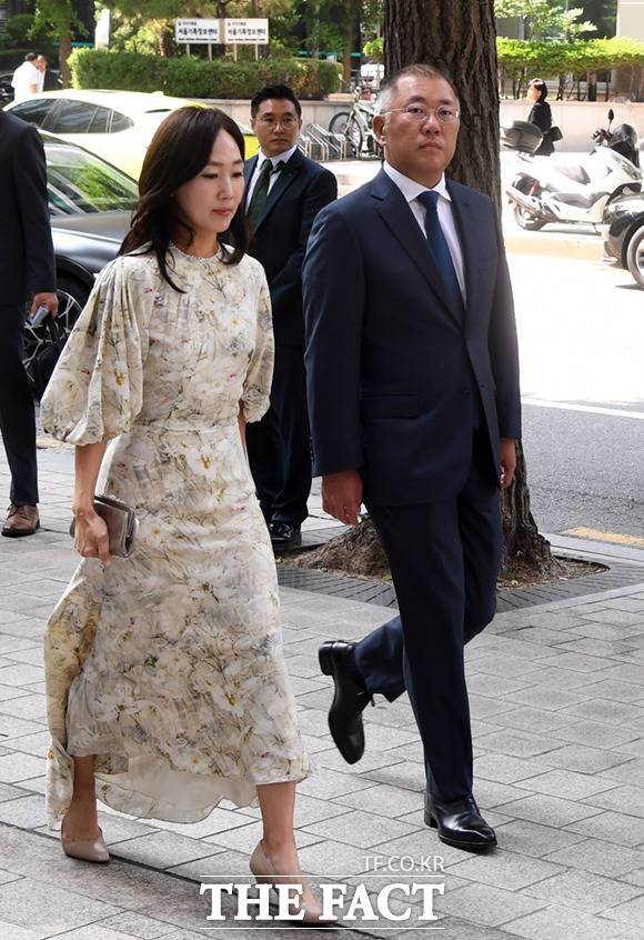 정의선 현대자동차그룹 회장 부부.