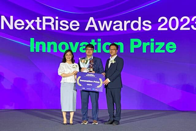 인공지능 반도체 기업 딥엑스(대표 김녹원)는 지난 1일 한국무역협회와 KDB 산업은행에서 선정한 '제1회 넥스트라이즈 어워즈'에서 332개의 국내외 스타트업을 제치고 '이노베이션 상(Innovation Prize)'를 수상했다.(사진=딥엑스)