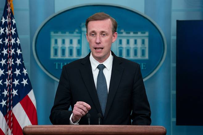 제이크 설리번 미국 백악관 국가안보보좌관. /AP연합뉴스