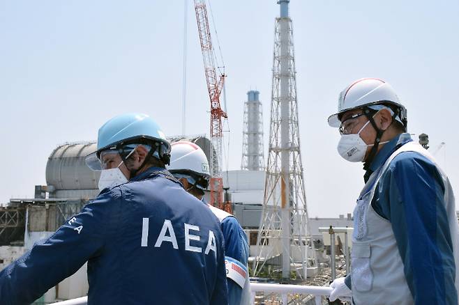 후쿠시마 제1원전 찾은 그로시 IAEA 사무총장. 연합뉴스