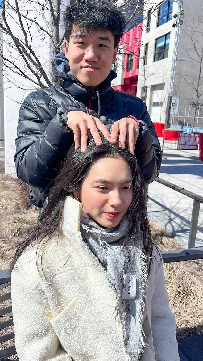 ▲ 임해나(앞)와 예콴 ⓒ임해나-예콴