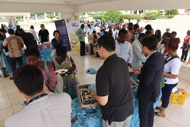 가나 한국주간행사 한식 체험 행사 [주가나 한국대사관 제공, 재판매 및 DB 금지]