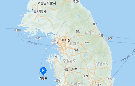 전북 군산 어청도.〈사진=네이버 지도〉