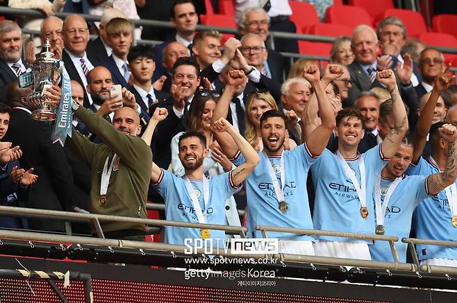 ▲ 3일 웸블리 스타디움에서 열린 FA컵 결승에서 맨시티가 맨유를 2-1로 제압하고 우승을 차지했다