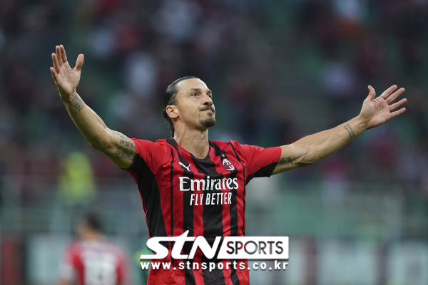 AC 밀란 공격수 즐라탄 이브라히모비치. 사진｜뉴시스/AP