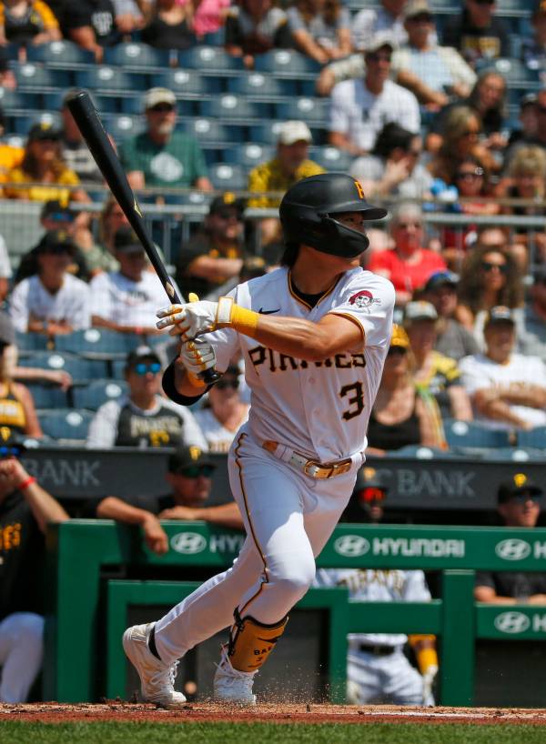 피츠버그 파이리츠 배지환이 5일(한국시간) 세인트루이스 카디널스전에서 2안타 2타점 맹활약을 펼쳤다. AFP=연합뉴스