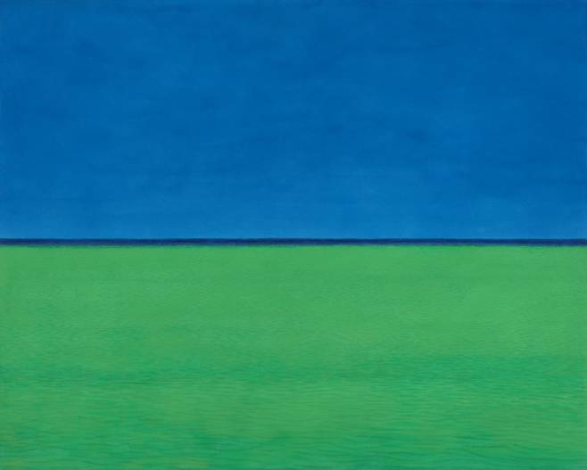 김보희, 2023, Towards, color on canvas, 130 x 162 cm [갤러리바톤 제공]