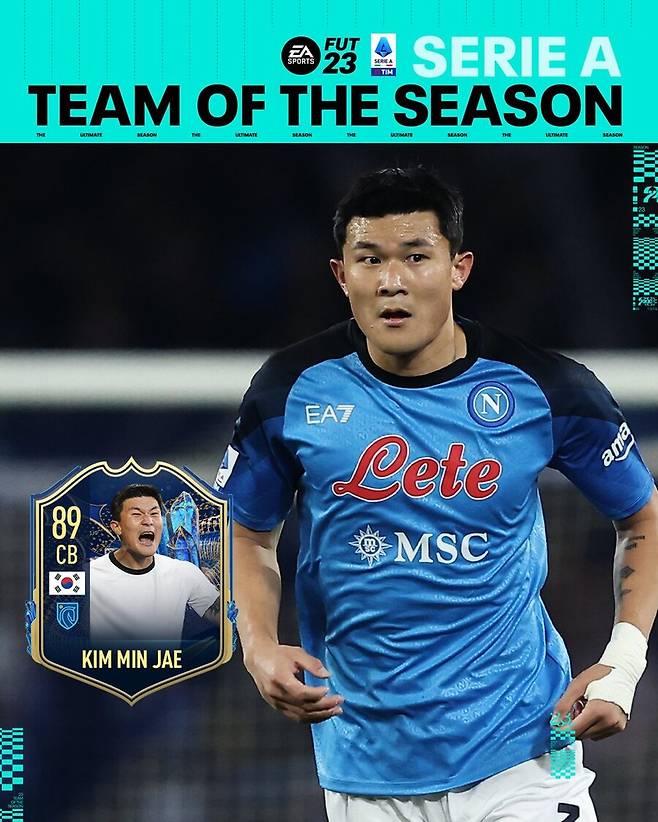 ▲ 세리에A 베스트팀에도 선정된 김민재 ⓒ세리에A SNS