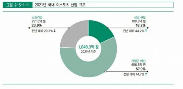 2021년 한국 e스포츠 산업 규모