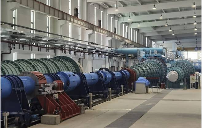 중국 베이징 북부에 최근 완공된 것으로 알려진 풍동 ‘JF-22’. 세계에서 가장 크고 빠른 풍동으로 알려졌다. 중국중앙(CC)TV 화면 캡처