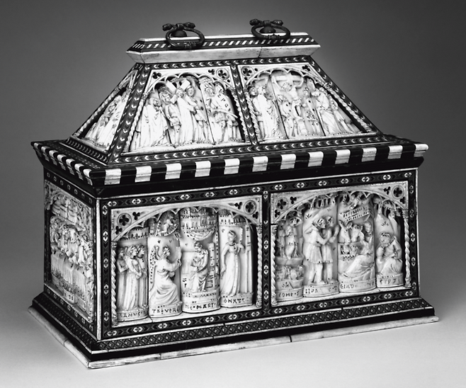 중세 피렌체 외교관 엠브리아키가 뼈로 만든 장식함. 동물뼈에 형상을 넣어 만든 장식함은 현대 미술 경매에도 등장한다. [사진=출판사 해나무]