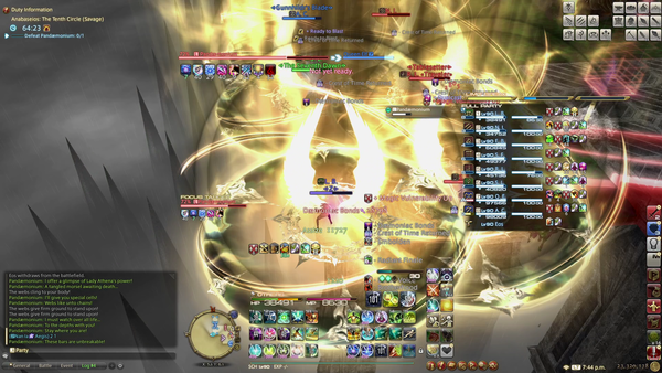 - 개인 장판 디버프 처리 예시&nbsp;