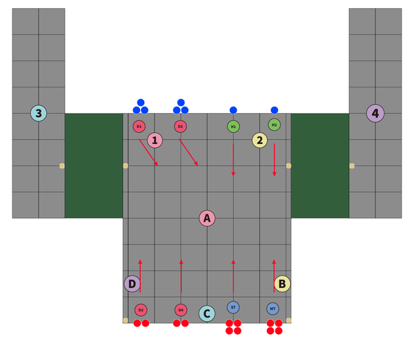 - 판데모니악 터렛 대각선 유도 처리 예시