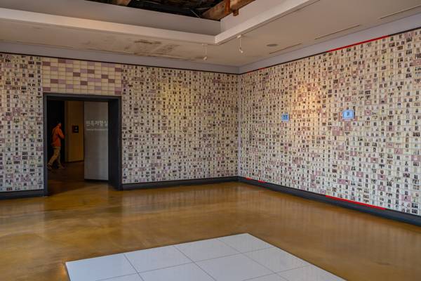 독립운동가의 수형기록표 전시실