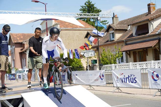사이클 원종웅은 도로 독주 10km에서 5위를 차지했다. ⓒ스페셜올림픽코리아