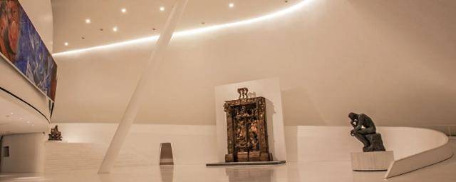 기관용으로는 마지막(8번째) 진품 '지옥의 문'이 전시된 멕시코 소재 미술관의 전경. ⓒ소우마야 미술관