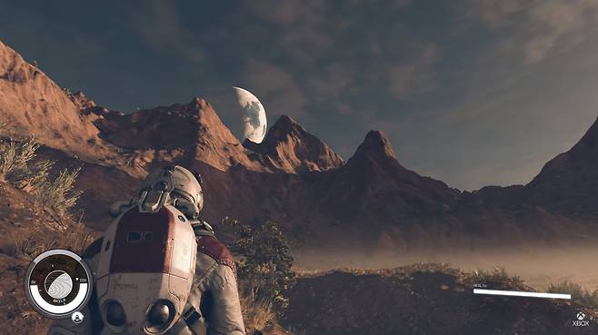 '스타필드' 플레이 장면(출처=Xbox 공식 유튜브).