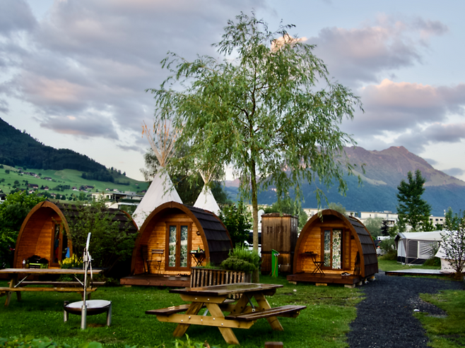 TCS로부터 4성급 평가를 받은 캠핑장부옥스 피어발트슈태터제 / 사진=스위스정부관광청