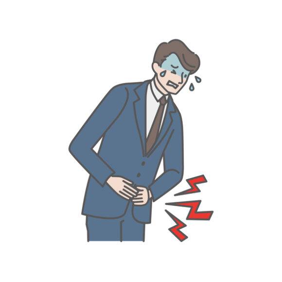 과도한 스트레스를 받으면 복통이 발생할 수 있다. [사진=게티이미지뱅크]