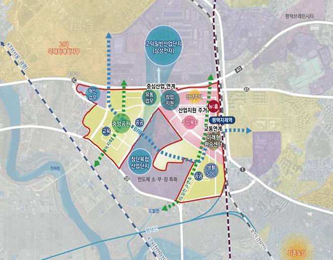 평택지제역세권 공공주택지구 개발 구상