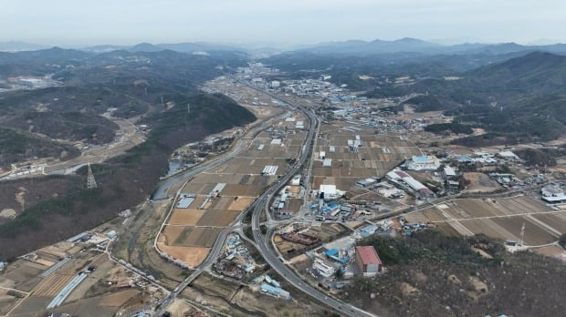 시스템반도체 클러스터 국가첨단산업단지 후보지로 지정된 용인특례시 처인구 이동읍과 남사읍 일대 전경. 사진=한경DB