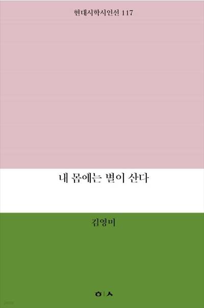 김영미 시집「내 몸에는 별이 산다」 표지. - 대전대 제공