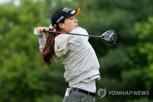 KPMG 여자 PGA 챔피언십 2연패에 도전하는 전인지. [AFP/게티이미지=연합뉴스]