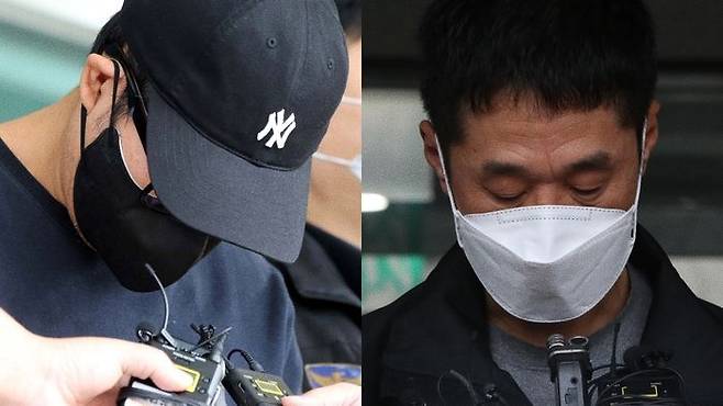 2001년 대전 국민은행 권총 강도살인 피의자 (왼쪽부터) 이정학과 이승만. ⓒ연합뉴스