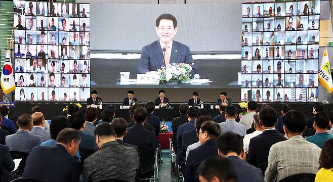 고흥에서 열린 '도민과의 대화'. 전남도 제공