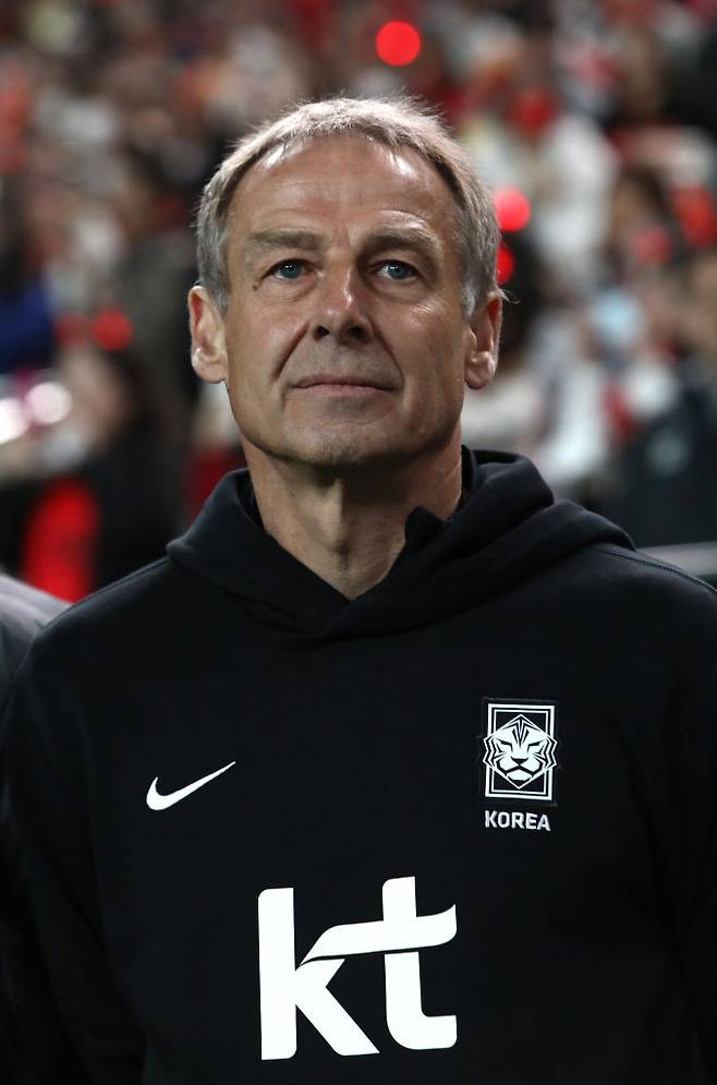 대한민국 대표팀의 위르겐 클린스만 감독. Getty Images