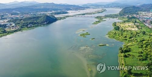 올여름 녹조 발생한 낙동강 [연합뉴스 자료사진]