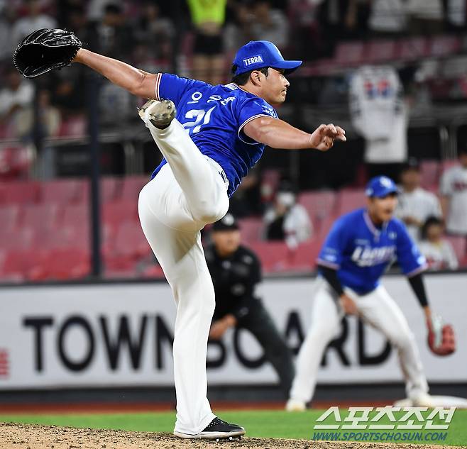 2023 KBO리그 KT 위즈와 삼성 라이온즈의 경기가 16일 수원 KT위즈파크에서 열렸다. 삼성 오승환. 수원=박재만 기자pjm@sportschosun.com/2023.06.16/