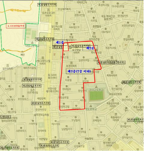 양천구 목4동 724-1번지 일원 위치도 / 서울시