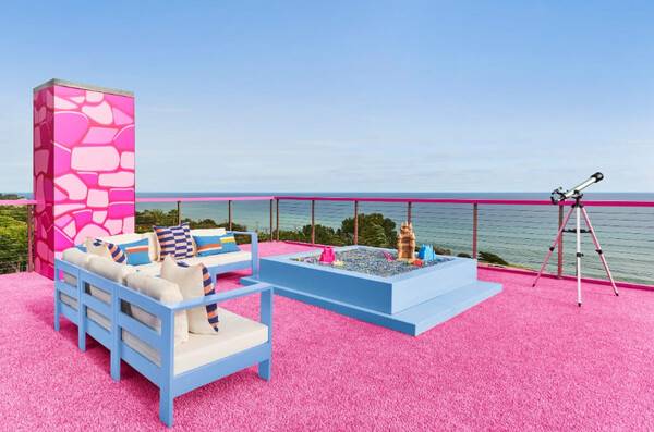 바비하우스의 야외 테라스