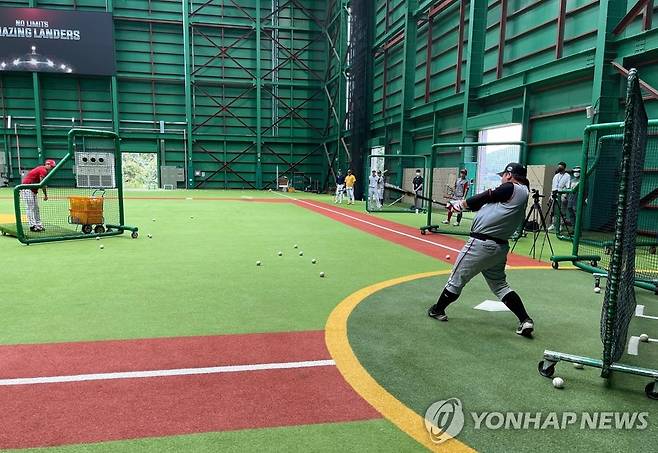 2023 KBO 신인드래프트 트라이아웃 모습 [연합뉴스 자료사진]