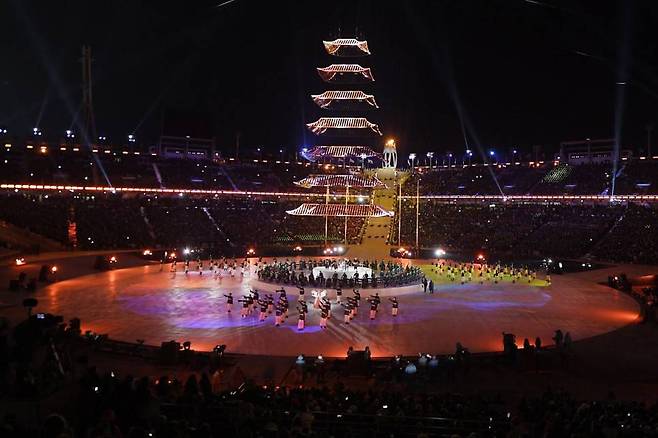 2018 평창 동계올림픽 폐회식 모습, 출처: 국무총리실 블로그