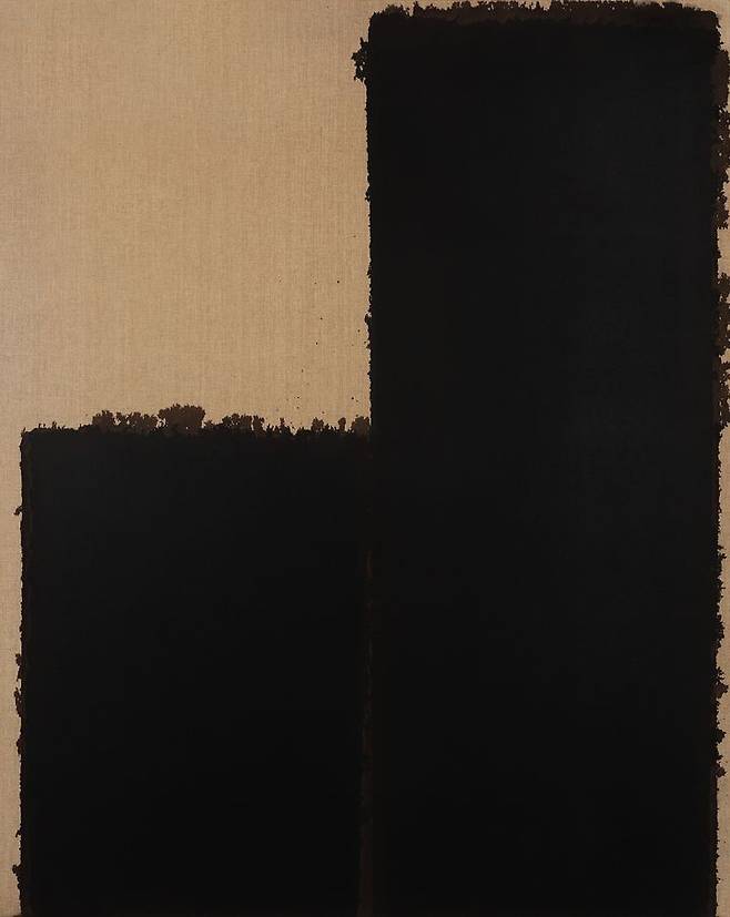 윤형근, Burnt Umber _ Ultramarine Blue, 1992, Oil on linen, 116.5x91.2cm(unframed) *재판매 및 DB 금지