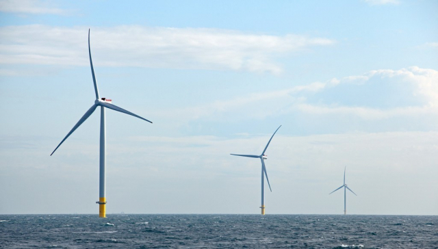 북해의 영국 해상 풍력발전기. EPA=연합뉴스