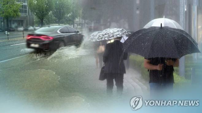 장맛비 (CG) [연합뉴스TV 제공]