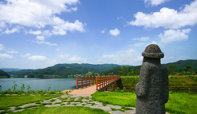 ▲ 한반도섬 돌하르방.