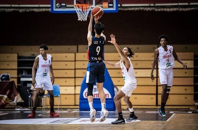 한국이 국제농구연맹(FIBA) 19세 이하(U-19) 월드컵에서 마다가스카르를 꺾었다. (국제농구연맹 홈페이지)