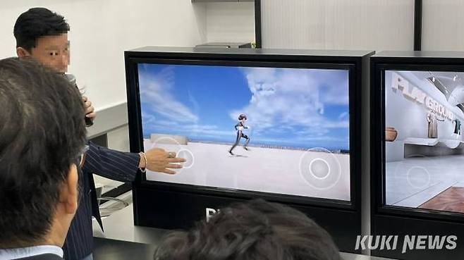 본인이 직접 제작한 아바타가 게임 속에서 구현된다.&nbsp; &nbsp;사진=안세진 기자