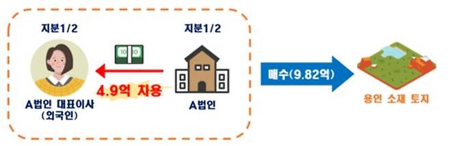 외국인 토지거래 위법의심행위 적발사례 [국토교통부 보도자료 캡처. 재판매 및 DB 금지]