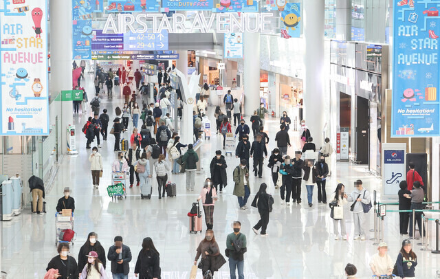 인천국제공항 제1터미널 면세점. 연합뉴스